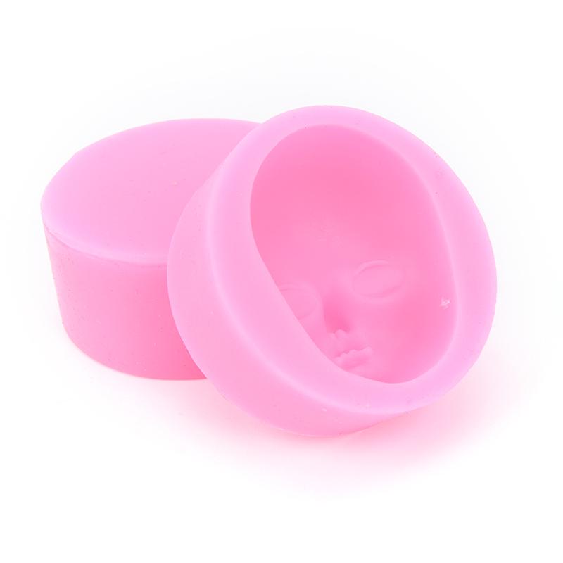 1Pc Silicone Baby Face Mold Head For Fondant Chocolate Soap Handmade Soap