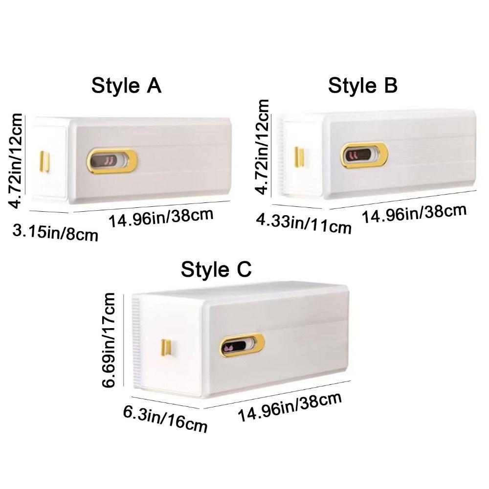 Wall Mounted Panties Socks Box Pull-out Drawer Organizer Durable Underwear Storage Box Ties