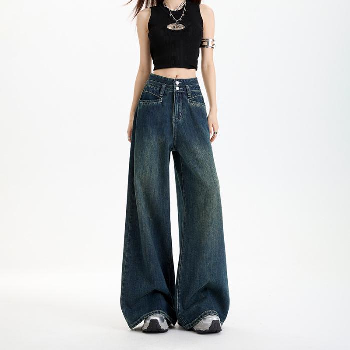 Ультрамягкие укороченные джинсовые кюлоты с высокой талией, стройнящие – Светло-голубые