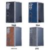 Чехол для телефона Samsung Z Fold7/6: Гальванизированная кожаная подставка для защиты складного экрана (Подходит для моделей 5/4/3)