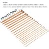 36 шт./компл. бамбуковые спицы для начинающих, профессиональные спицы для вязания крючком для свитера, набор 18 размеров от вязания своими руками