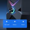 ONIKUMA USB Wired Speaker RGB Cool Lighting Super Bass Subwoofer HiFi Audio For Game 3D Surround Music For PC Laptop 60MM Unit Mini Speaker