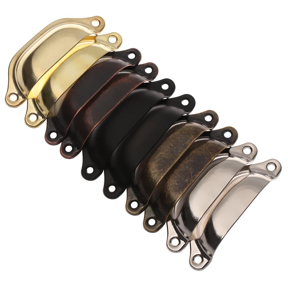 Ракушка Форма Античная Латунь Ручка для Двери Шкафа Комода Ручки для Шкафа Ручки для Шкафа Ручка для Ящика