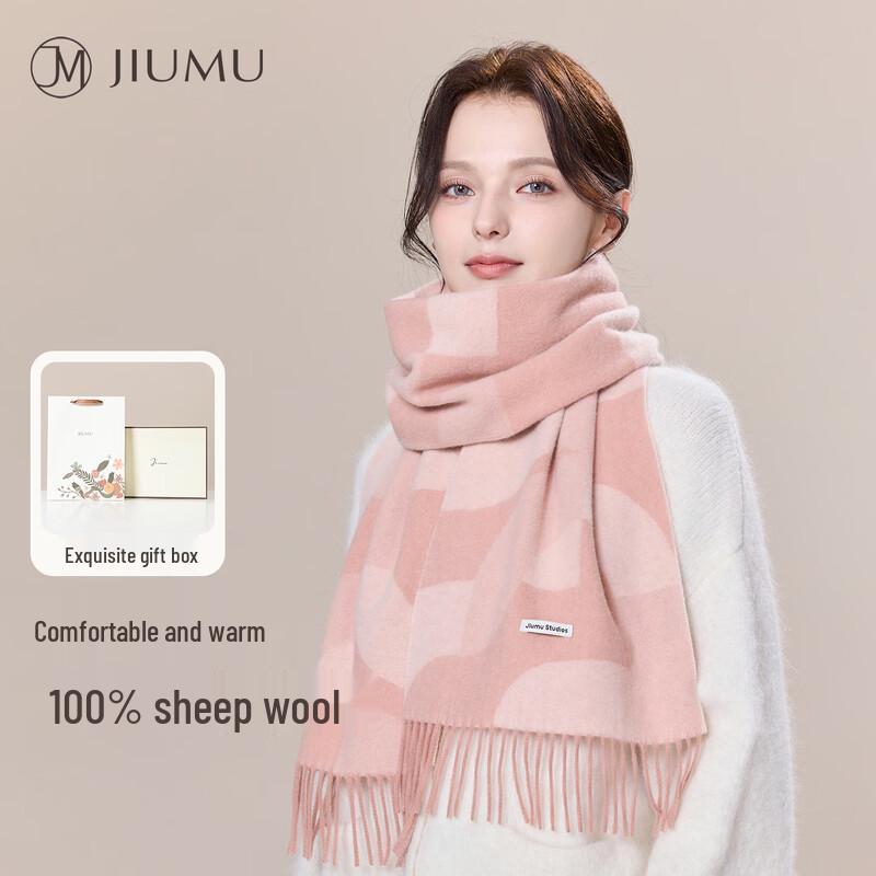 JIUMU Женский шарф и шаль из 100% чистой шерсти