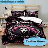 Custom Name 3PCS Pennywise Clown Horror Bedding Set, Including 1pc Duvet Cover And 2pcs Pillowcases, Suitable for dorms and bedrooms Gift