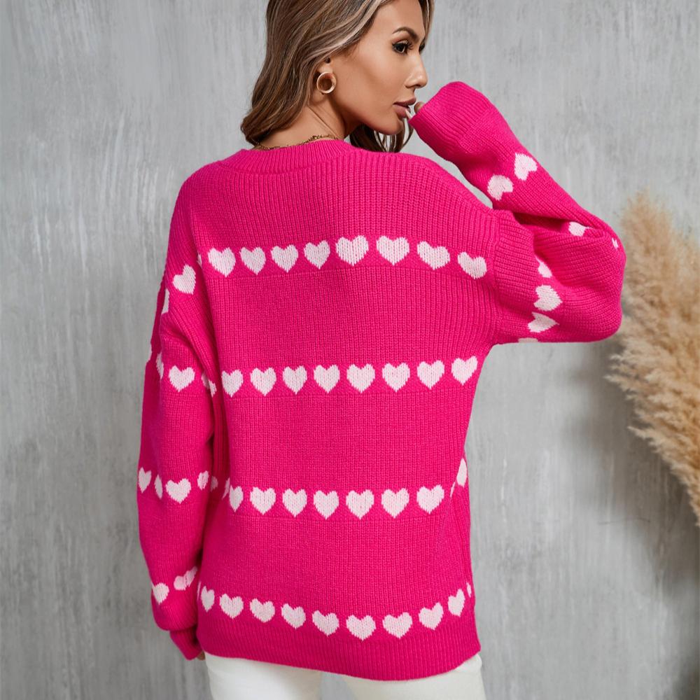 Женский осенне-зимний трикотаж Love Fashion Пуловер Свитер с длинными рукавами