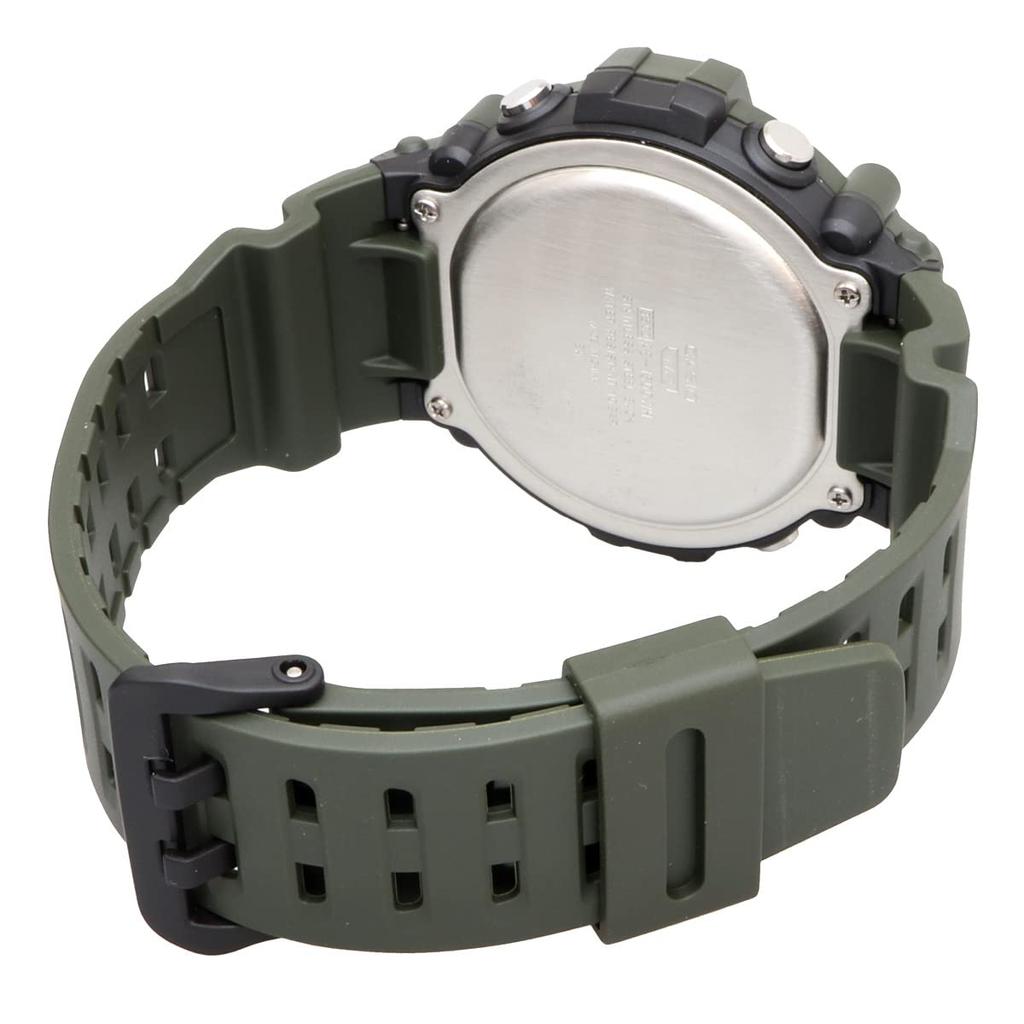 Casio Стандартные цифровые часы с длинным ремешком дешевые Casio Chipkashi Military Green Overseas модель [Casio] AE-1500WHX-3AV мужские [Товар]