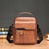 Summer New Vintage Men Crossbody Bag Leather Shoulder Bag For Men Handbags Brown Black Business Messenger Bag Male Flap