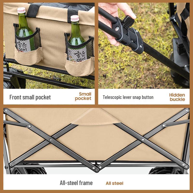 Multipurpose Folding Camping & Street Vendor Cart