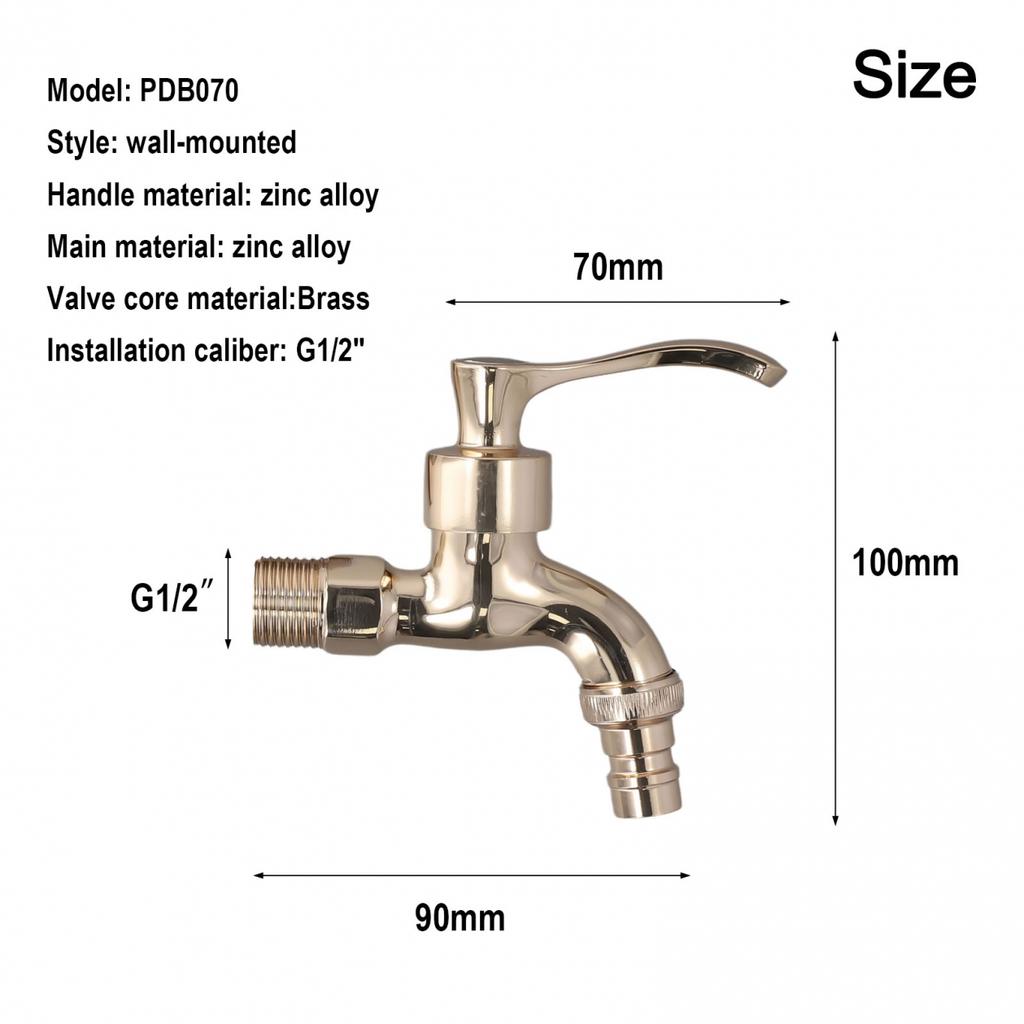 Антикварный бронзовый уличный кран для винтажного сада в классическом европейском стиле