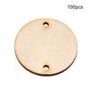 100 штук в упаковке, подвесные украшения из полированного дерева, подарочные подвески, пустое круглое сердце, вырез из натурального дерева, ручная работа для свадебной вечеринки