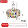 Стеклянная банка VAKADA для хранения конфет и закусок с крышкой