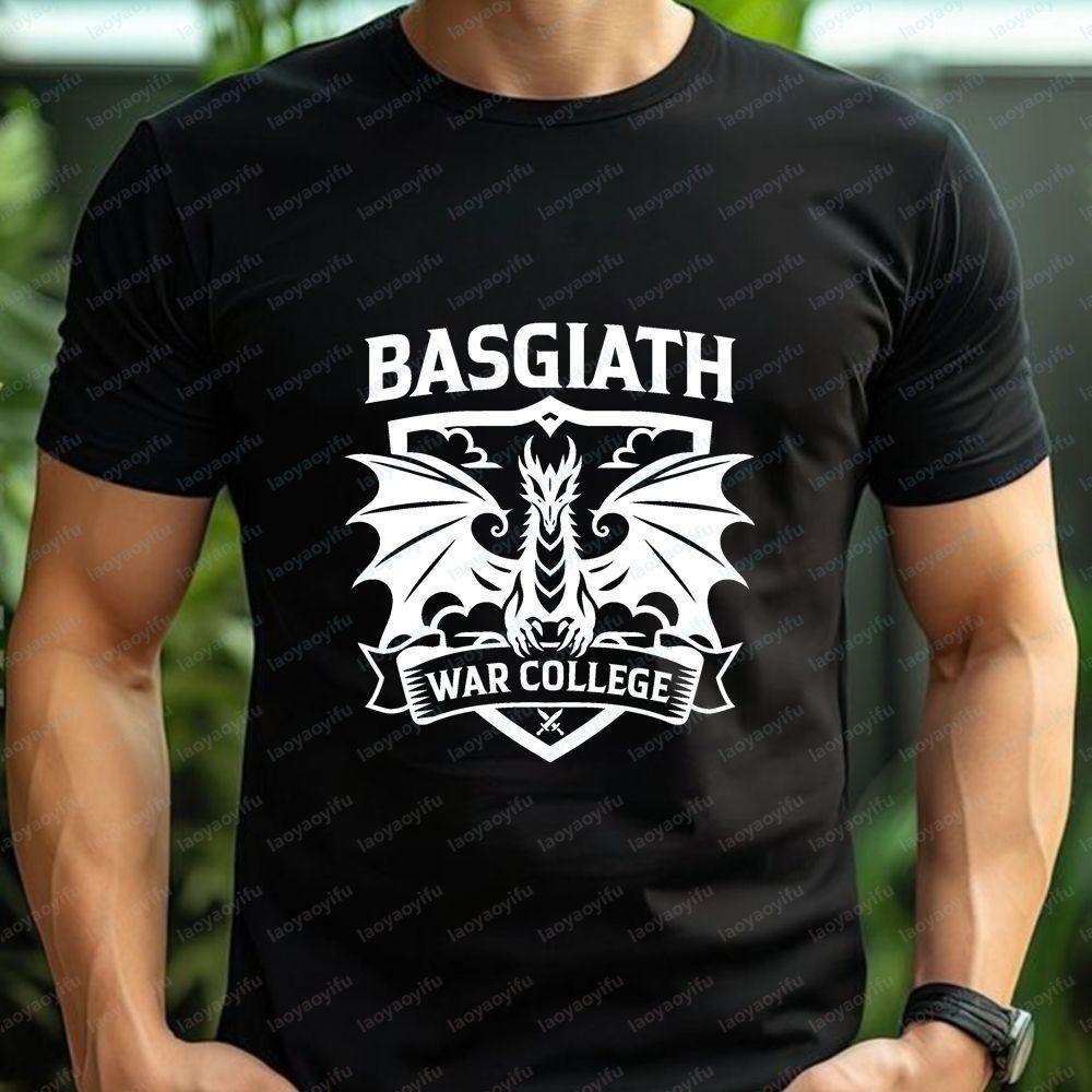 Basgiath War College Riders Quadrant Fourth Wing Summer Casual All-Purpose Round-neck T-shirt f