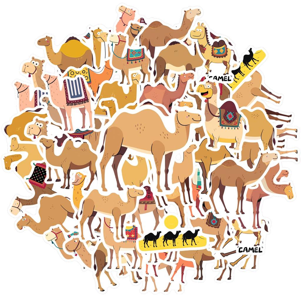 35pcs Adventure Desert Stickers Cartoon Adventure Stationery Stickers DIY Stickers For  Laptop Luggage Scrapbook Diary DIY