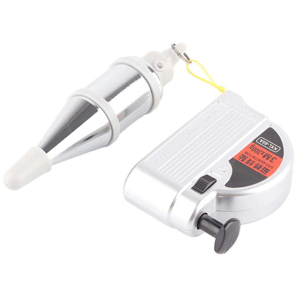Automatic Plumb Bob Hanging Wire Hammer Magnetic Plumb Bob Vertical Measuring Tool (3 Meters)