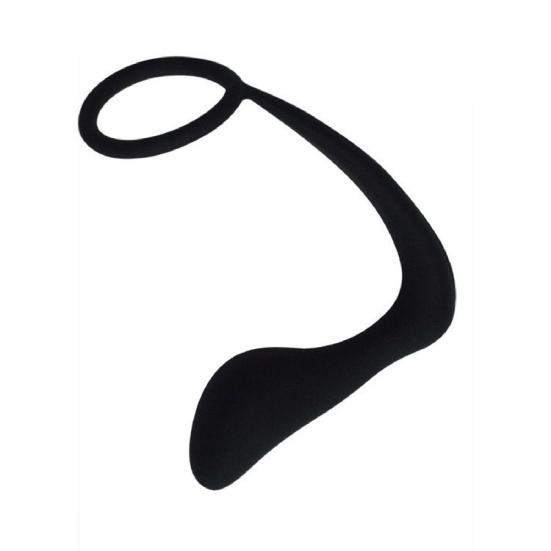 Anal Plug Eco-friendly Fine Workmanship Black Male Prostate Stimulator for Couples