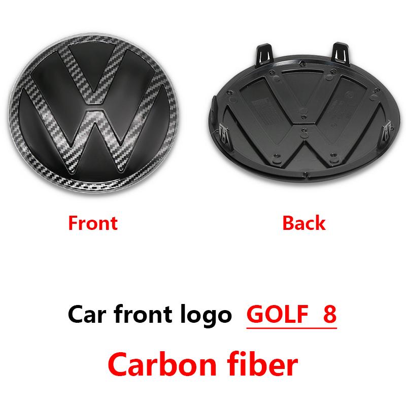 140mm Car Front 122mm Rear Trunk Emblem Grille Lid Logo Badge and Accessories For VW Golf 8 Car Modification Upgrade Accessories zl1