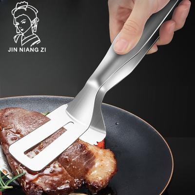 Зажим для еды из нержавеющей стали 304 с зубчатым зажимом для барбекю, кухонный зажим для жарки рыбы, зажим для еды, зажим для стейка