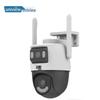 Uniview IPC-Q96S-JY Уличная Wi-Fi камера безопасности с двумя объективами, китайская вилка (адаптер в комплекте)