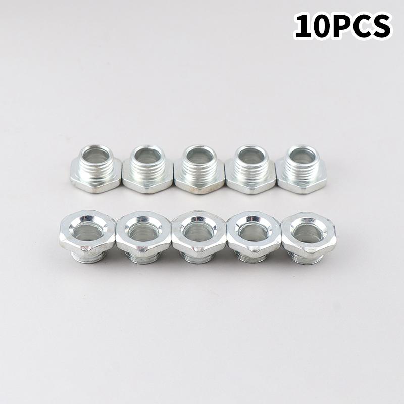M10 резьбовая трубка с гайкой для ламп полая металлическая трубка винт для отбеливания зубов головка для ремонта осветительного основания соединительные аксессуары