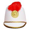 Взрослая Детская Шляпа Рыцаря с Пером - Шапка Барабанщика для Костюма, Аксессуар для Вечеринки и Сценического Выступления