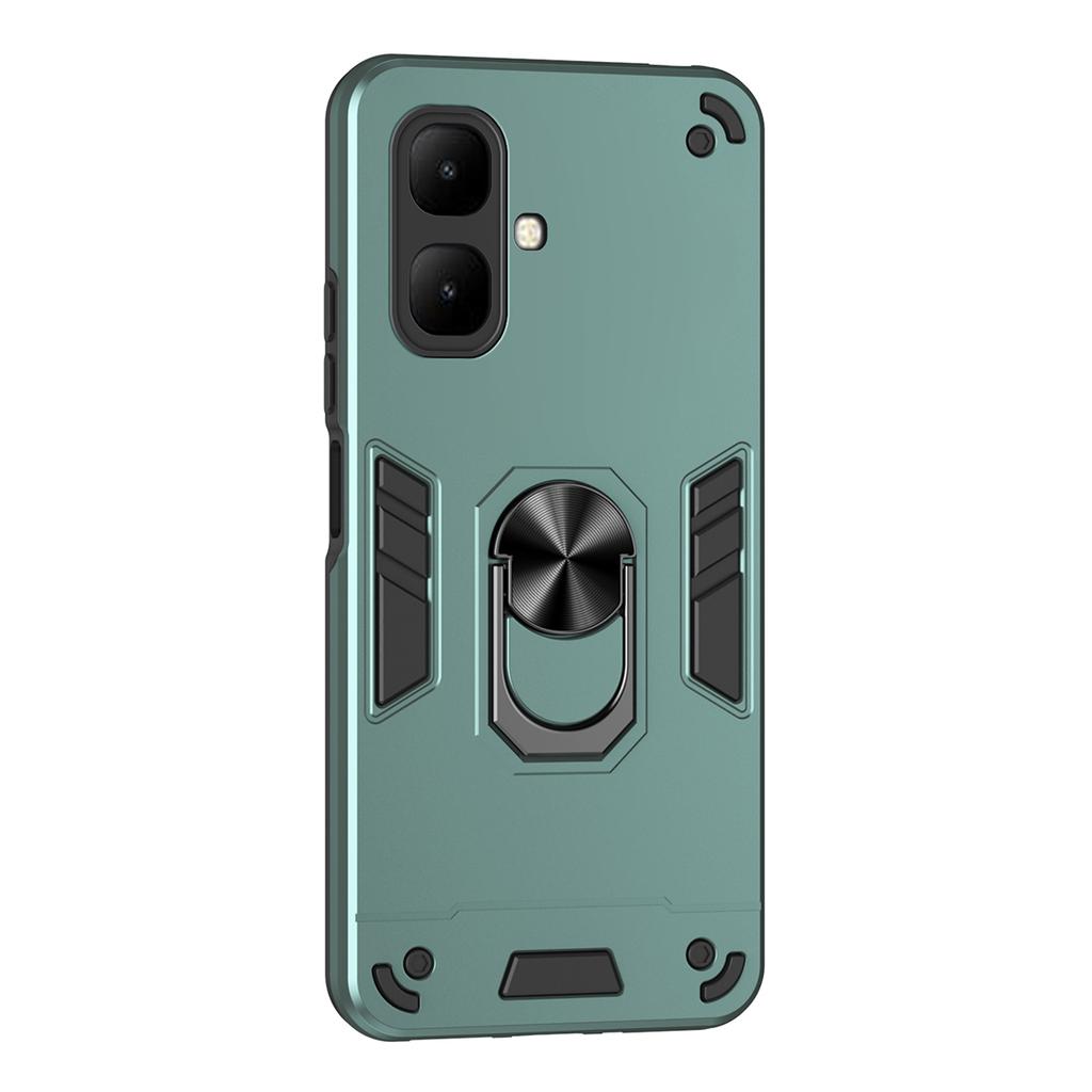 For Infinix Smart 10 Case PC+TPU Drop Defend Phone Cover with Ring Kickstand