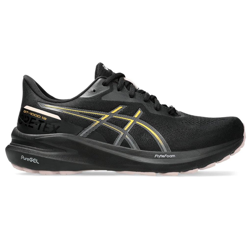 Asics 13 Беговые кроссовки GT-1000 Gore-Tex, женские, черно-оранжевые, 24.5 (1012B661)