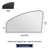 Upgraded Titanium Silver Magnetic Car Sunshade - Heat Insulation & Blackout Window Visor