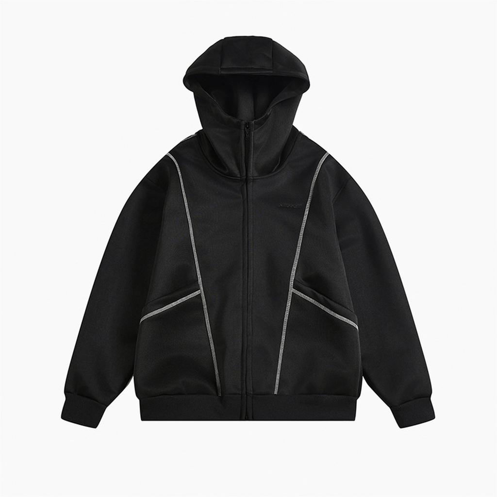 Мужской кардиган на молнии с капюшоном American High Street Blockbuster — это текстурированное худи с капюшоном.