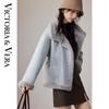 Women's Winter Faux Shearling Toggle Coat