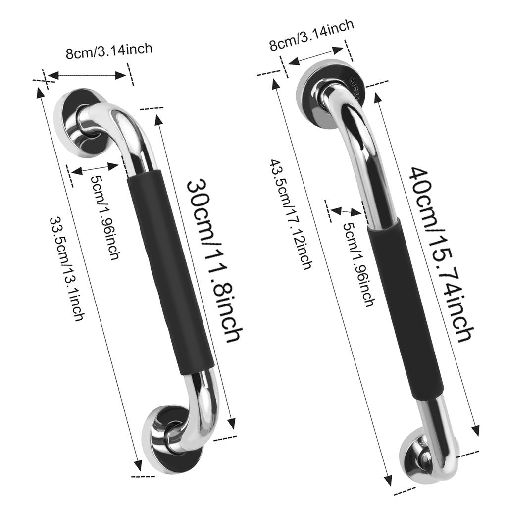 Поручень для душа и унитаза из нержавеющей стали/пластика, поручень для ванной комнаты и ванны, противоскользящий, предотвращающий падения для пожилых людей, ручка безопасности