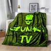Плед с принтом «Любитель рыбалки Gunki», фланель, теплый, мягкий и удобный, для дома, путешествий, подкладка на кровать, подарок на день рождения