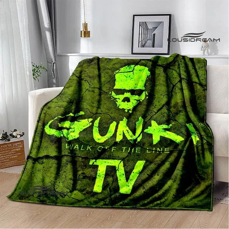 Плед с принтом «Любитель рыбалки Gunki», фланель, теплый, мягкий и удобный, для дома, путешествий, подкладка на кровать, подарок на день рождения