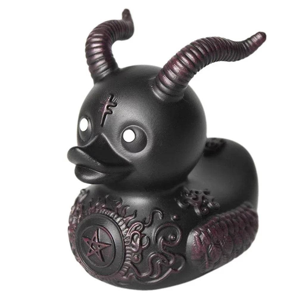 Resin Devil Duck Statue Ornament Mysterious Death Rock Devil Elements Dashboard Car Interior Decoration Car Accessories