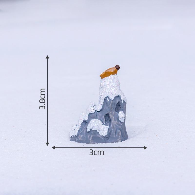 Micro-landscape Jiangnan Snow Scene Sand Table Pavilion Bridge GateRockery Landscaping Materials Decorations, Accessories, Small Ornaments