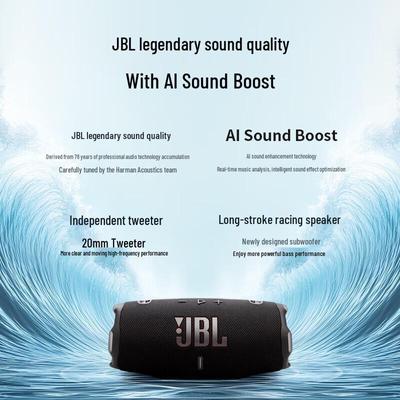 JBL Портативная Bluetooth-колонка Charge 6, штепсель CN (адаптер в комплекте)