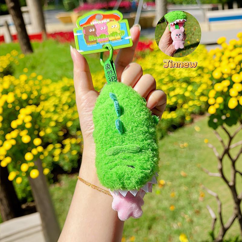 Adorable Plush Crocodile Pull Keychain Cute Cartoon Accessory Gift For Kids