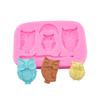 Owl Moon Tree Branch Silicone Mold Animals Fondant Cake Decorating Tools Cupcake Moulds