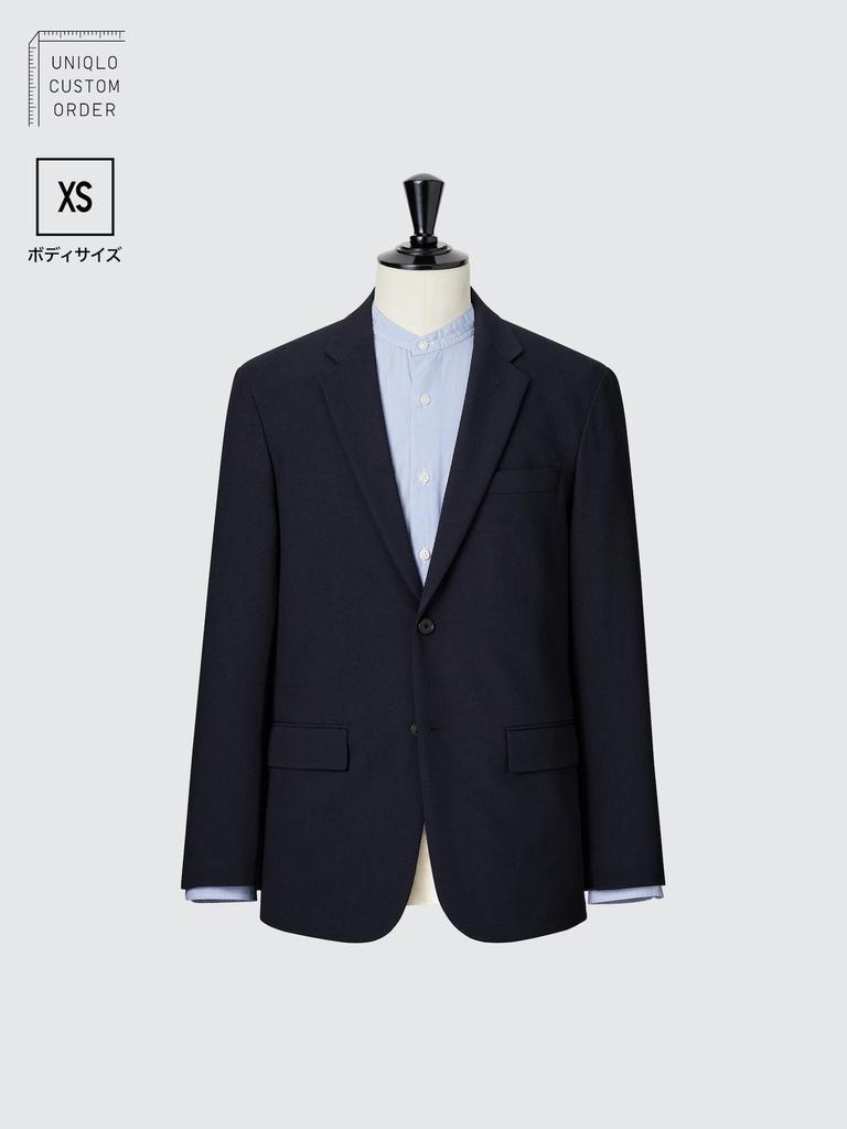 Uniqlo Japan Impressive Jacket 2way Stretch  Wool Like  Xs Size  Length 64 66cm  Sleeve Length 55 57cm  Can Be Set Up