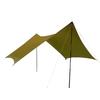 ZEROGRAM Minimalist Hexa Tarp Hexa Lightweight Tarp 350 X 360 UV High Water Easy To Set Up and Take Guy Line Pegs Included (OLIVE) / Shading,