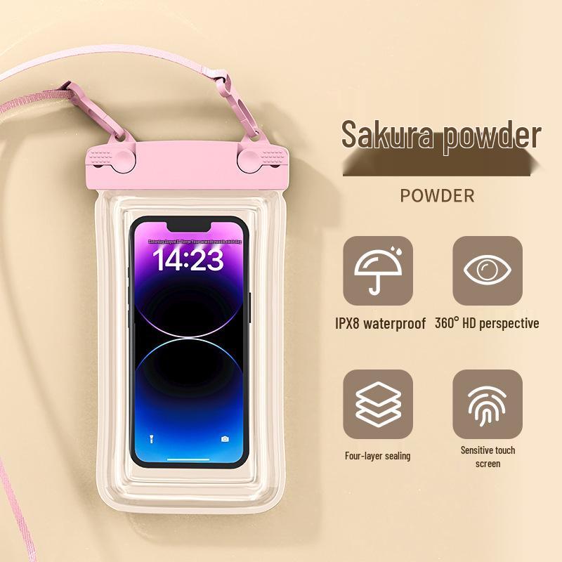 Водонепроницаемый чехол для телефона с сенсорным экраном для подводной фотографии со шнурком - Герметичный прозрачный чехол для плавания и рафтинга