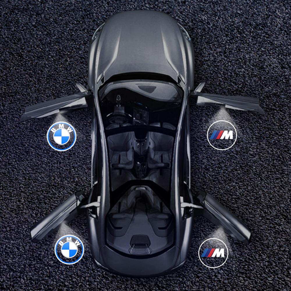 Car Door Decoration 3D Wireless Projector Lamp HD Welcome Lights Accessories For Bmw M E46 E90 E60 F10 F30 E39 E36 F20 E87 G30 NM9