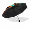 1pc The Enchanted Tree in a Dreamlike Forest Pattern Beautiful Looking Automatic Folding Umbrella, 3 Folding, 8 Iron Frame Design, Durable and Su
