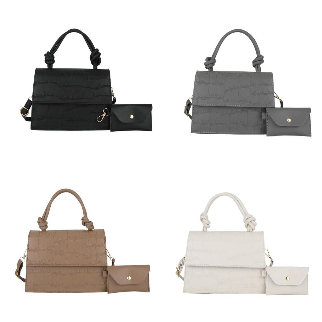 Stone Texture Small Square Bag With Mobile Pocket For Casual Fashion Ladies