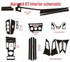 Carbon Fiber Gear Panel Decoration Sticker for Haval H7/H7L Interior Modification