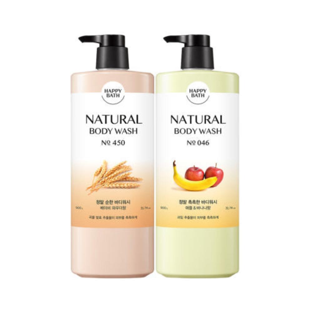 HAPPY BATH Real Gentle , Real Moist Body Wash 900ml(Babypower, Apple & Banana)