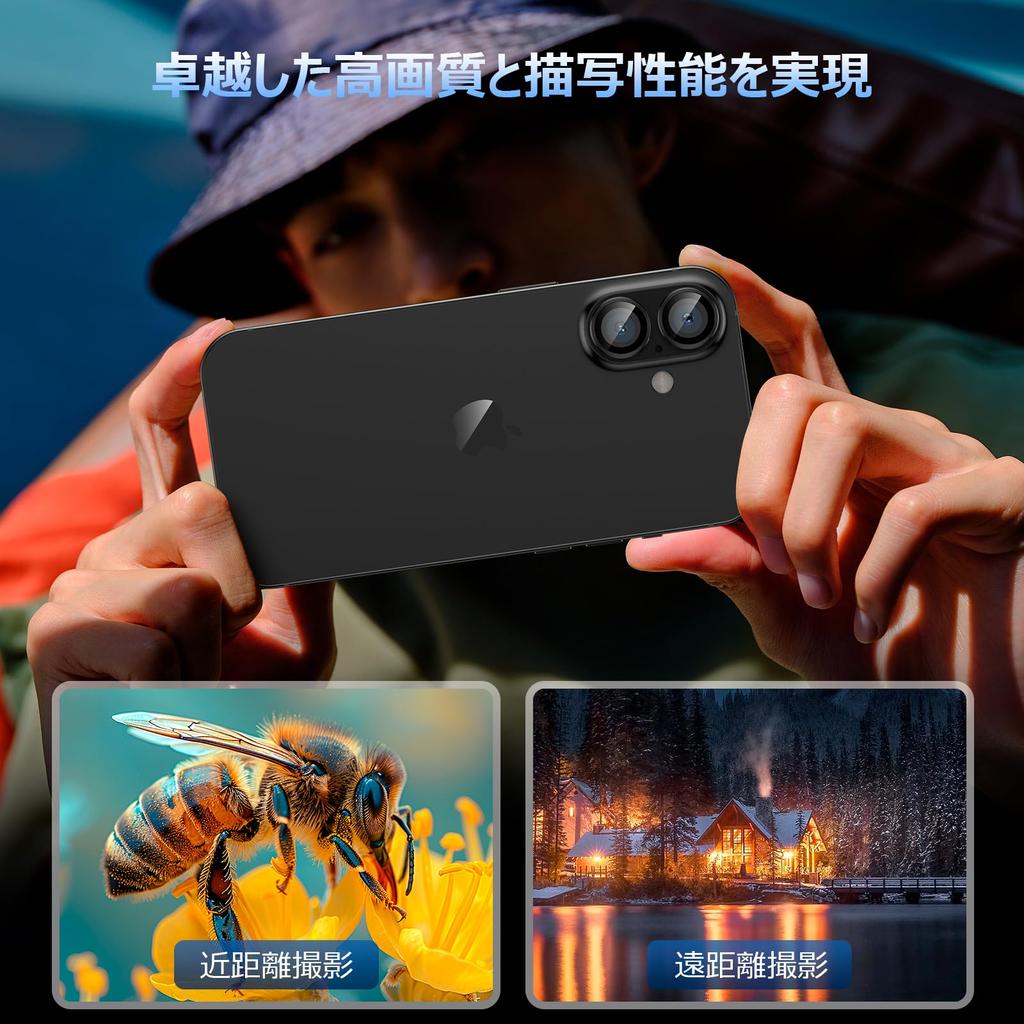 Чехол Podick Camera Cover для iPhone, полностью из закаленного алюминия 9H, защита линз от царапин для iPhone, черный, передержка объектива камеры, черный