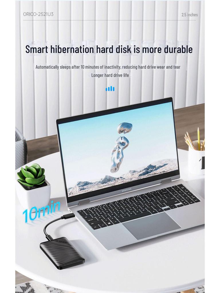 Orico 2521U 2,5-дюймовый USB внешний корпус для жесткого диска для SATA SSD и HDD