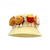 Wide-Brimmed Hamburger Fisherman Hat Breathable Cartoon Sunshade Hat Sunscreen Basin Cap  Spring