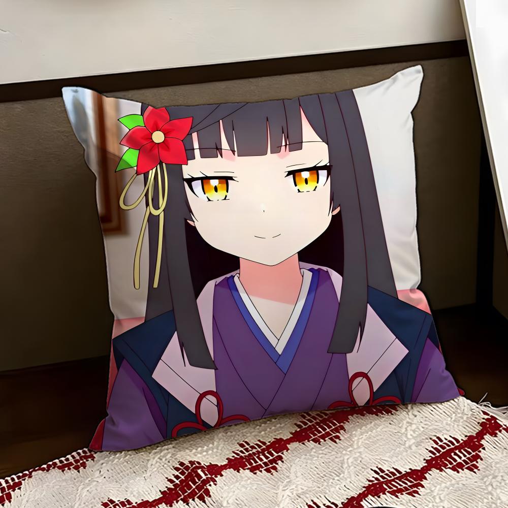Anime SSasaki and Peeps Cushion Cover Reversible Soft Durable Pillow Cover Home Car MultiScene Use for Daily Comfort